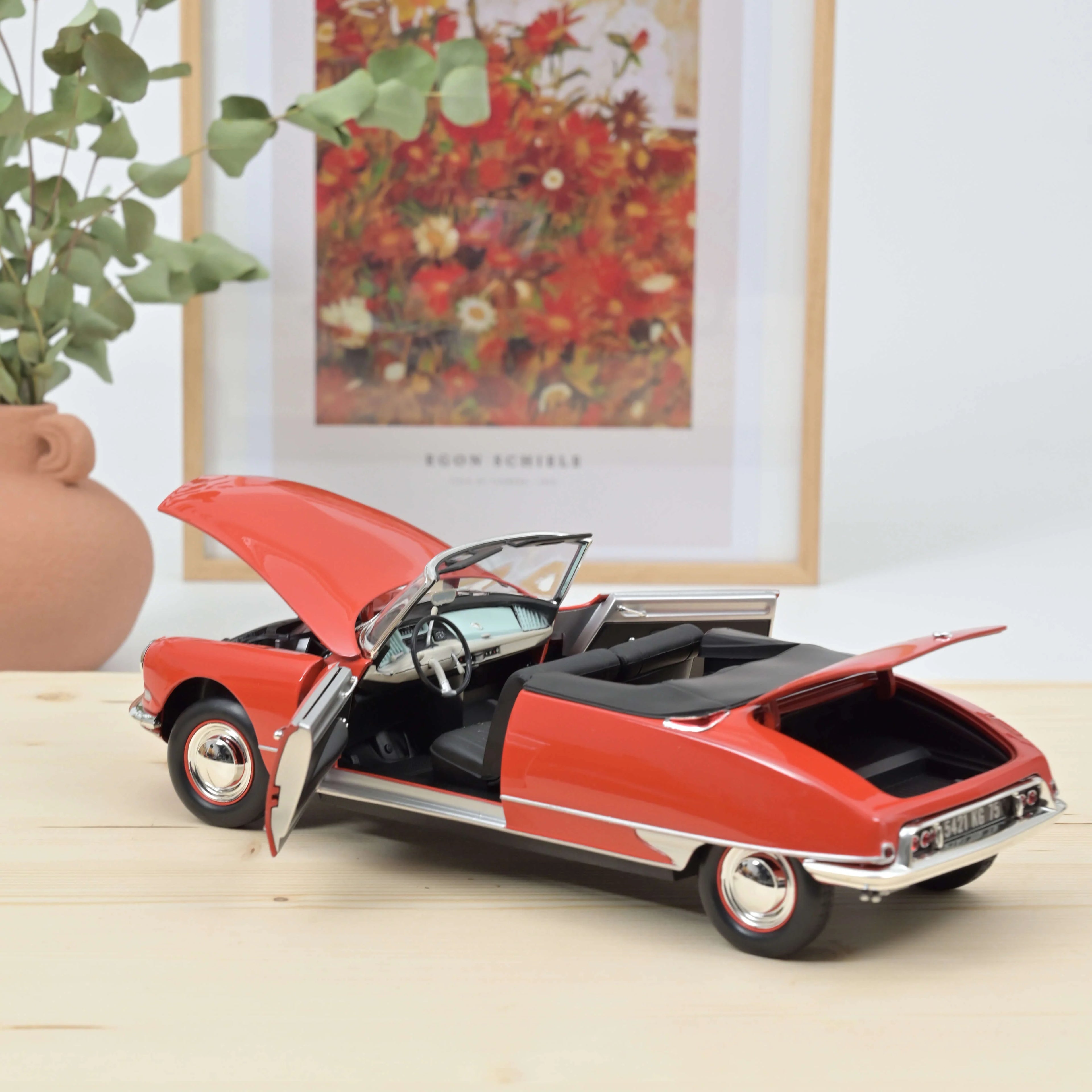 Citroën DS 19 Convertible 1961 Corail Red 1:18