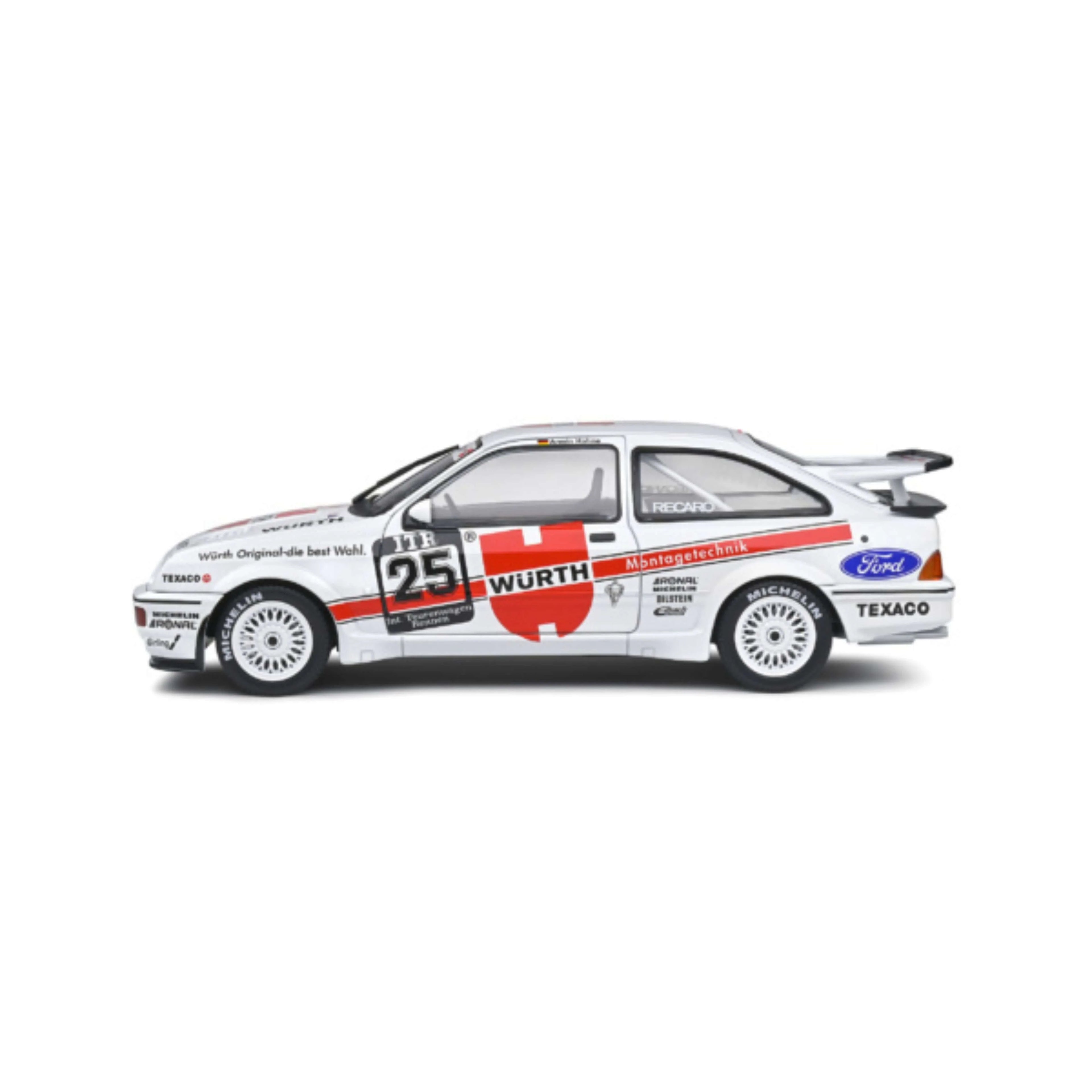 Ford Sierra RS 500 White A. Hahne #25 Nürburgring DTM 1988 1:18