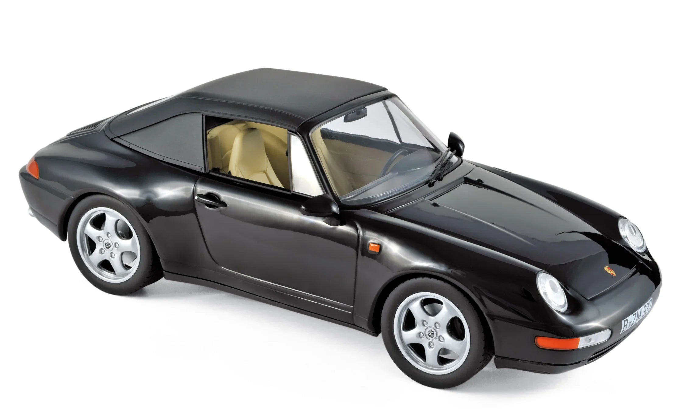 Porsche 911 Carrera Cabriolet 1994 Black 1:18