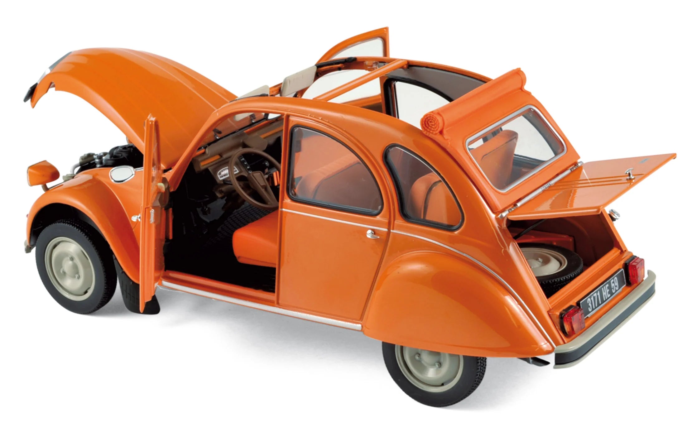 Citroën 2CV 6 1975 Orange Ténéré 1:18