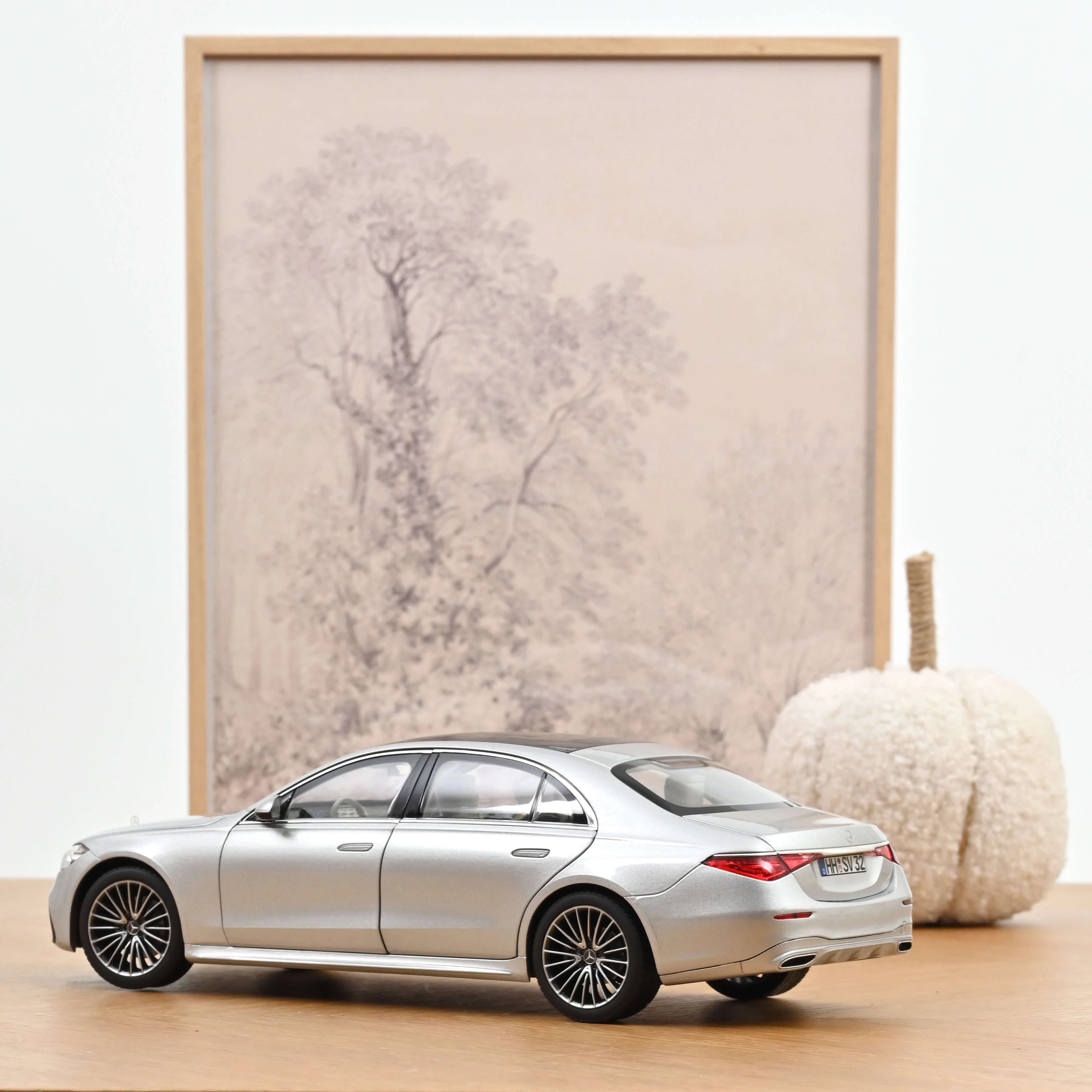 Mercedes-Benz S-Class AMG-Line 2021 Brillant Silver 1:18