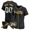 Custom A.Braves Spring Training & Georgia Patch Vapor Premier Elite ��C Stitched Baseball Jerseys