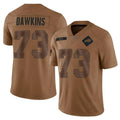 B.Bills #73 Dion Dawkins Player Brown Salute To Service Limited Football Jerseys