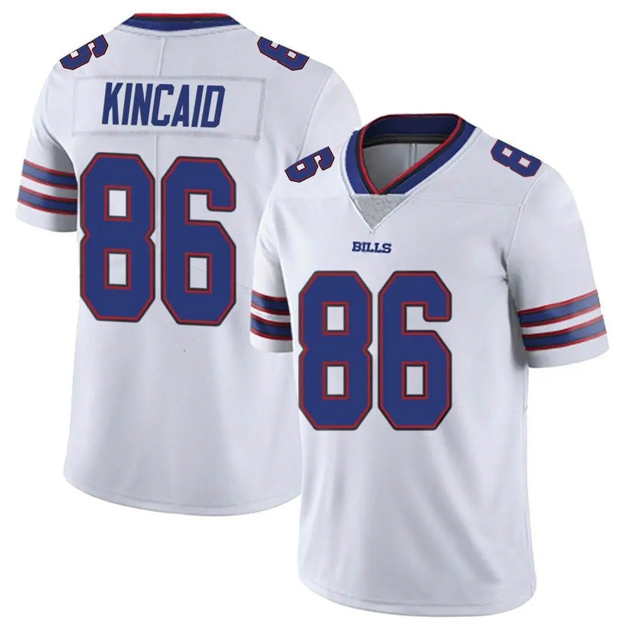 B.Bills #86 Dalton Kincaid Player White Vapor F.U.S.E. Limited Football Jerseys
