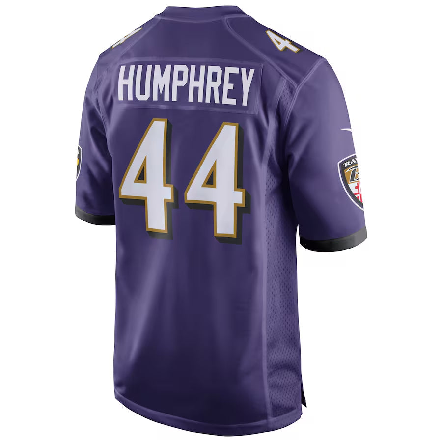 B.Ravens #44 Marlon Humphrey Player Purple Home Game Football Jerseys