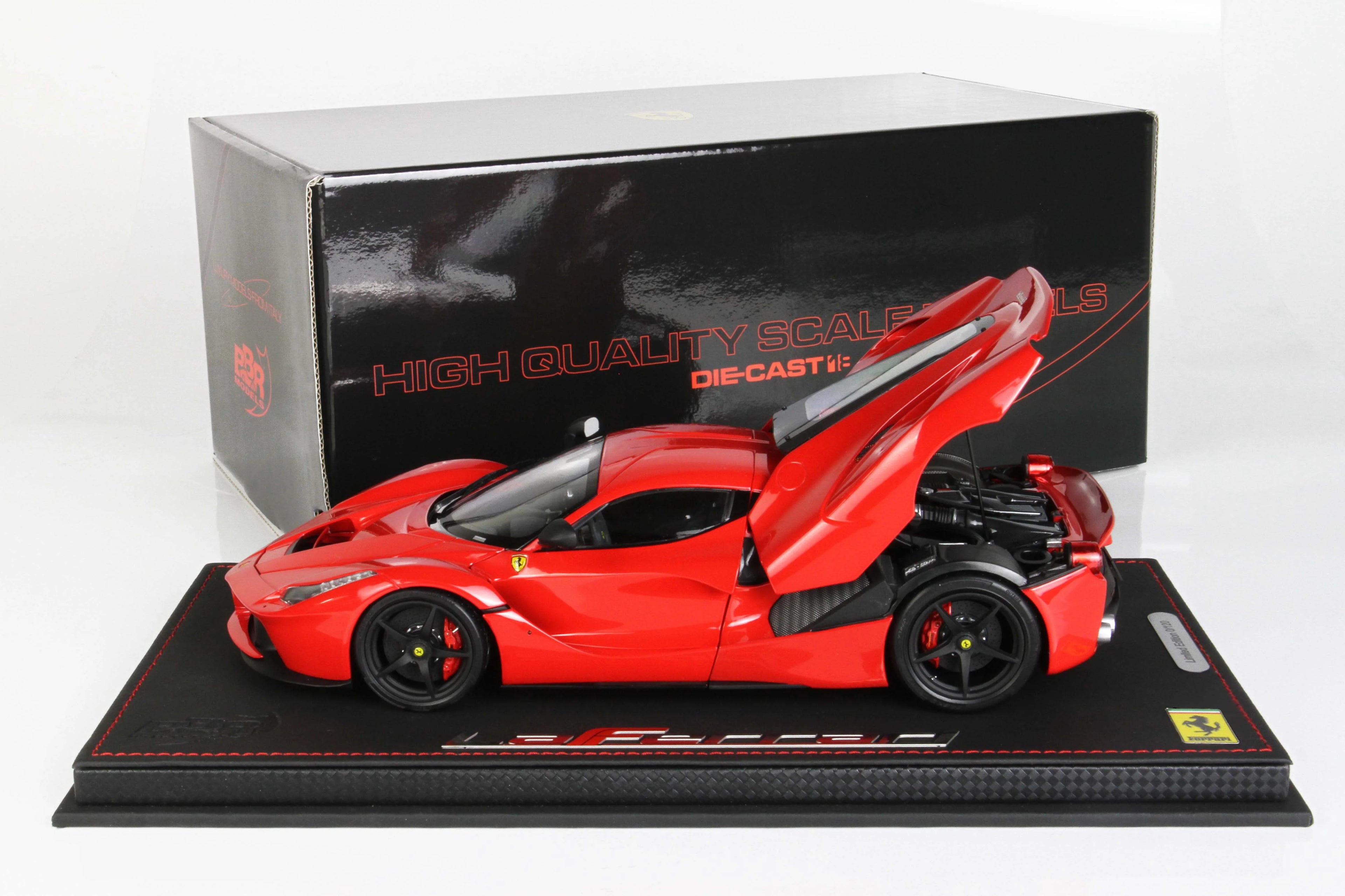 BBR Ferrari Laferrari Red Corsa Fully Open Diecast - Limited 120 pcs with Display Case