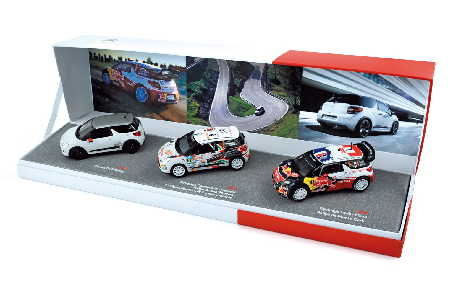 Gift Box 2012 Citroën DS3 Racing&DS3 R3&DS3 WRC Monte-Carlo 1:43