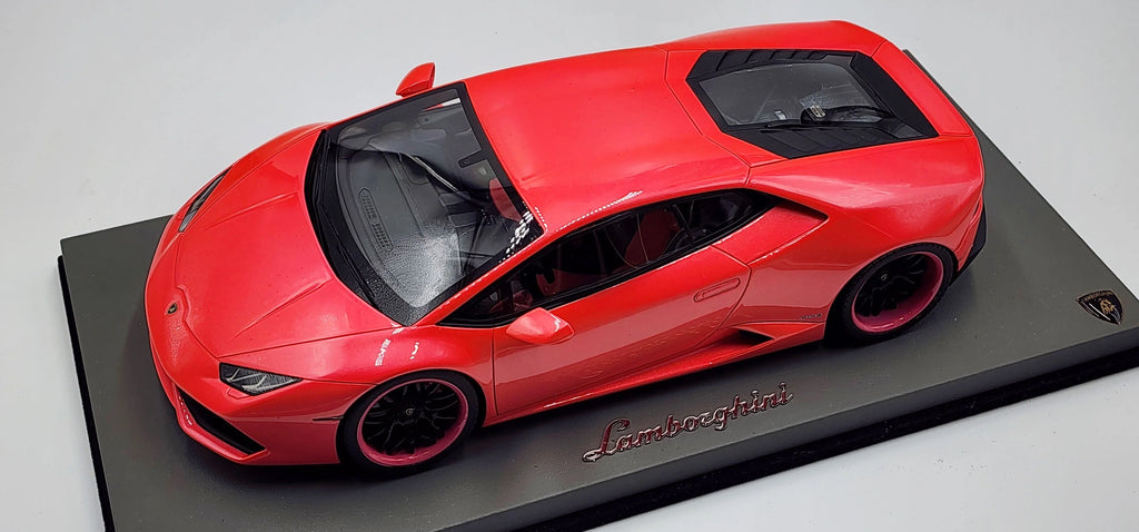 TCM Lamborghini Huracan Rose sur mesure - Édition limitée 50 pcs 1/18