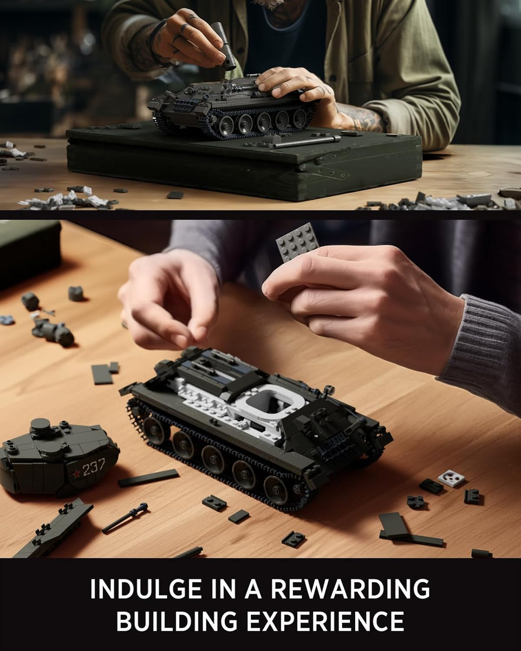 Nifeliz T34/85 Tank (818 PCS, NF10270)