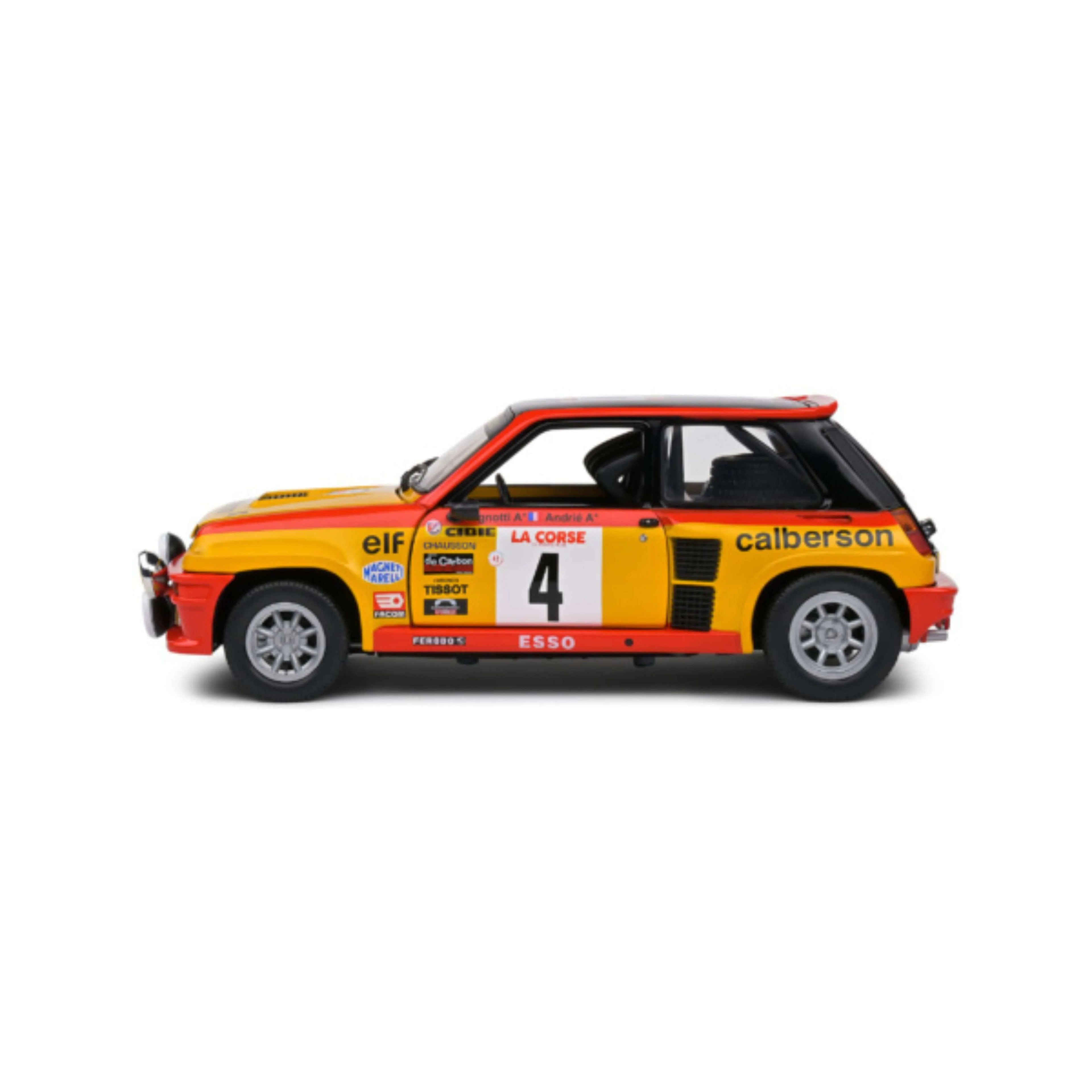 Renault 5 Turbo Yellow #4 Ragnoti/Andrie Tour De Corse 1980 1:18