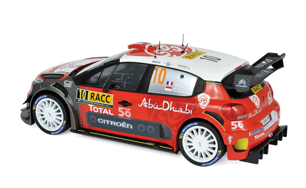 Citroën C3 WRC 2018 Rally Catalonia 10 S.Loeb/D.Elena Winner 1:18