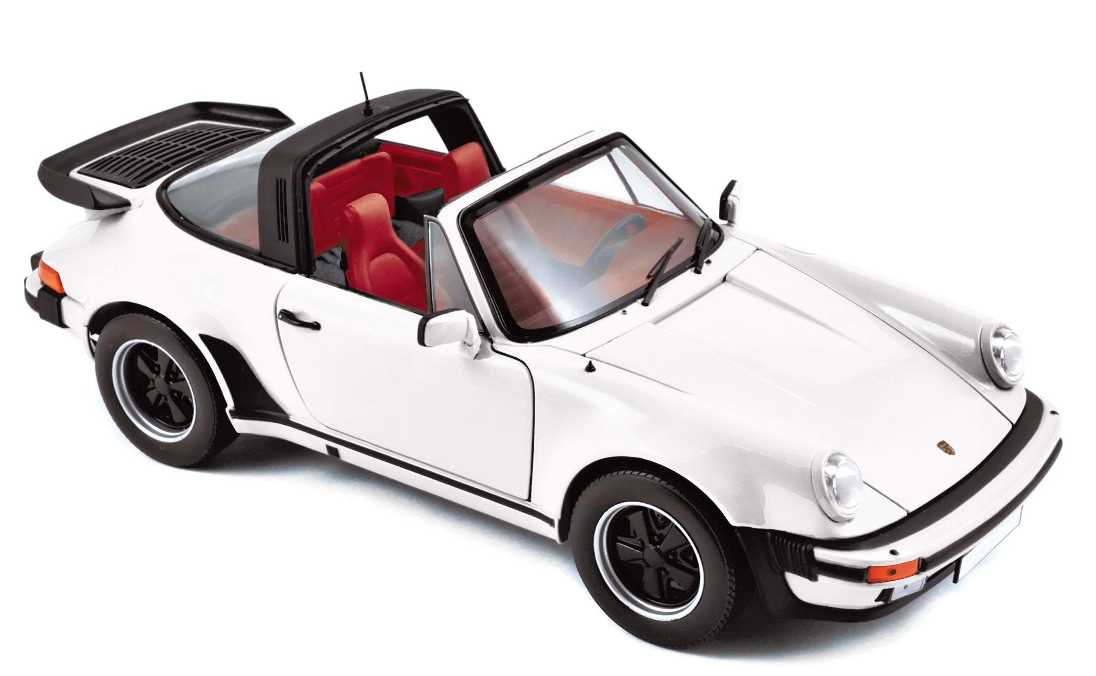 Porsche 911 Turbo Targa 1987 Weiß 1:18
