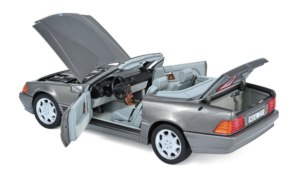 Mercedes-Benz 500 SL 1989 Grau Metallic 1:18