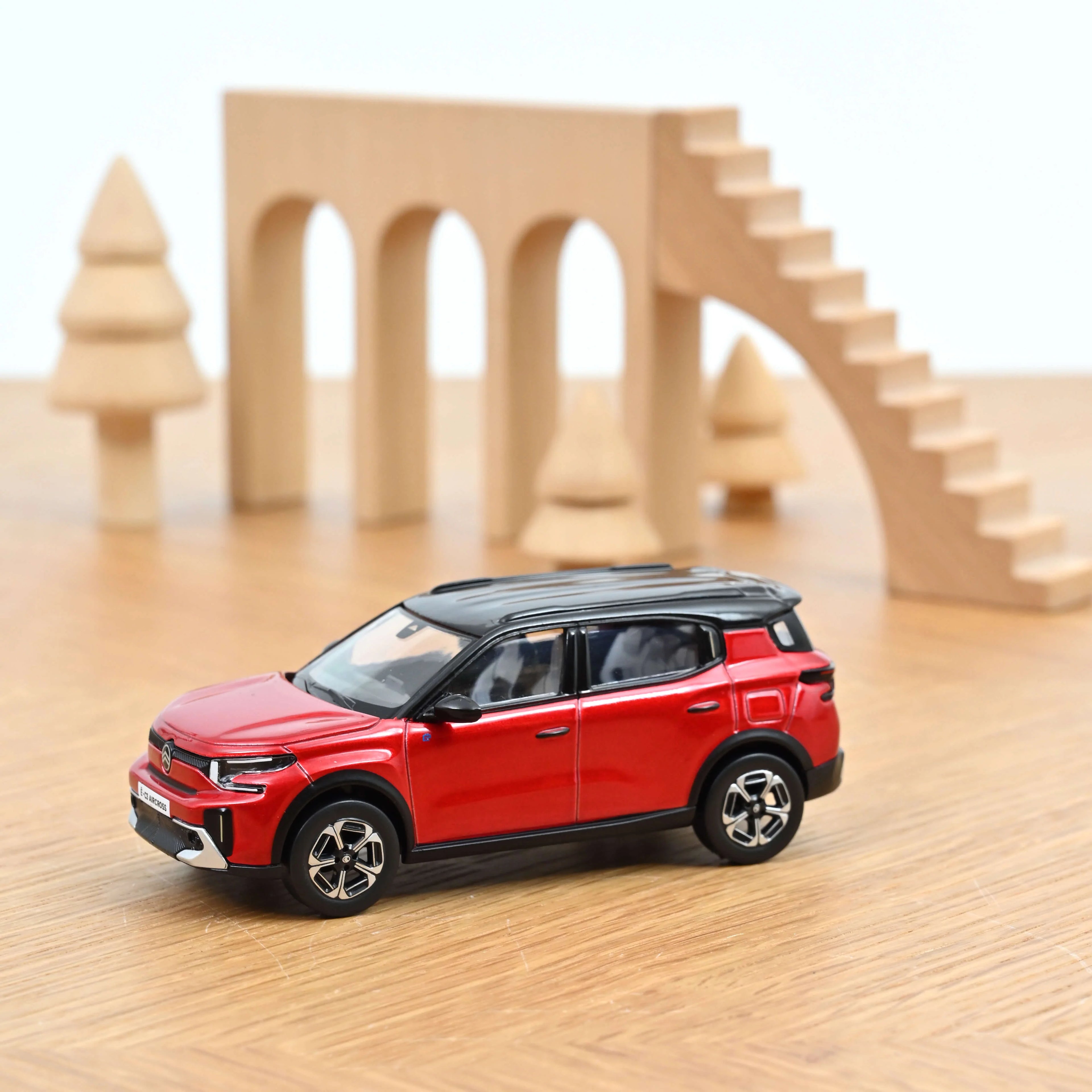 Citroën C3 Aircross 2025 Rouge Elixir et toit Noir 1:43