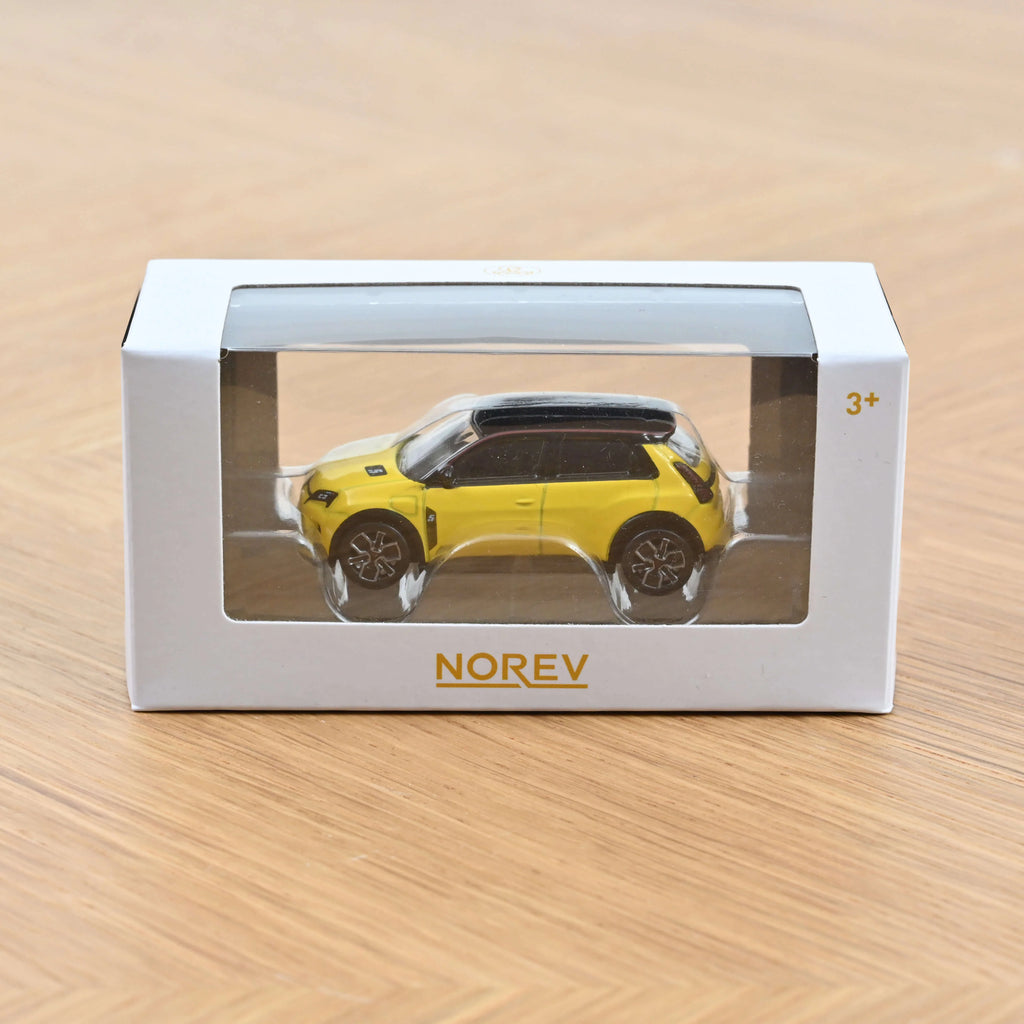 Renault 5 E-Tech 100% Elektro 2024 Gelb & Schwarz 1:64