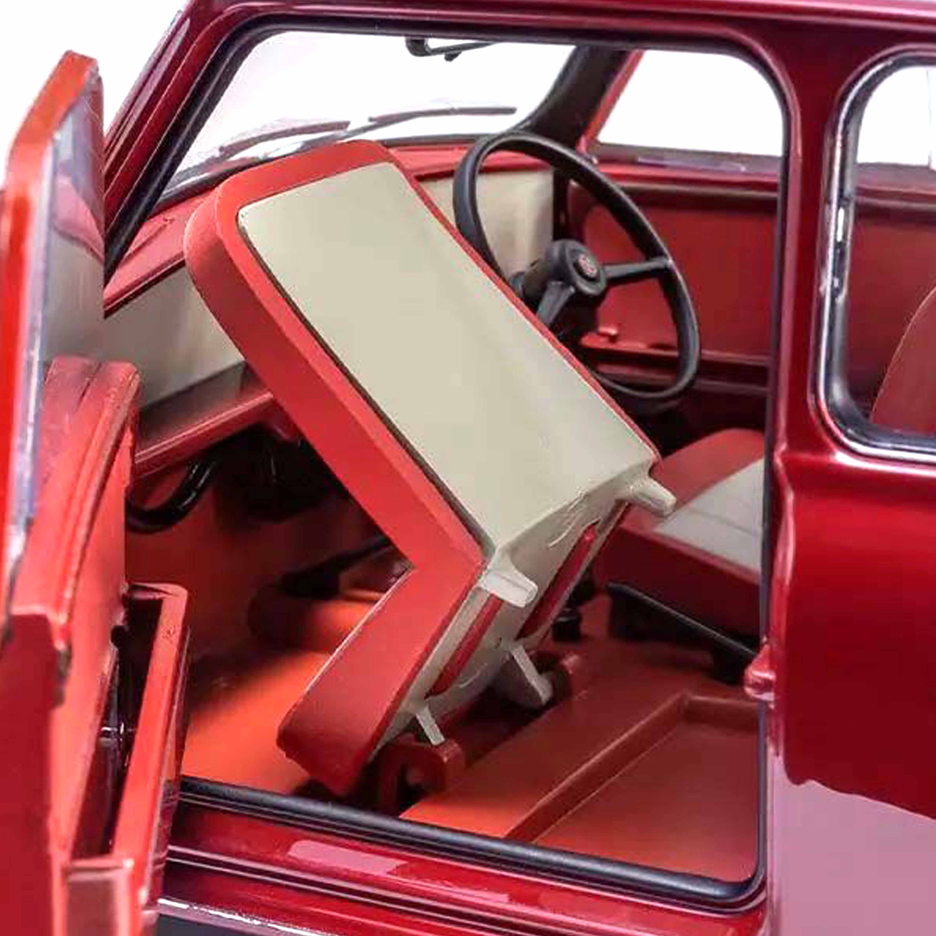 Morris Mini Mirror Cherry Red 1:18