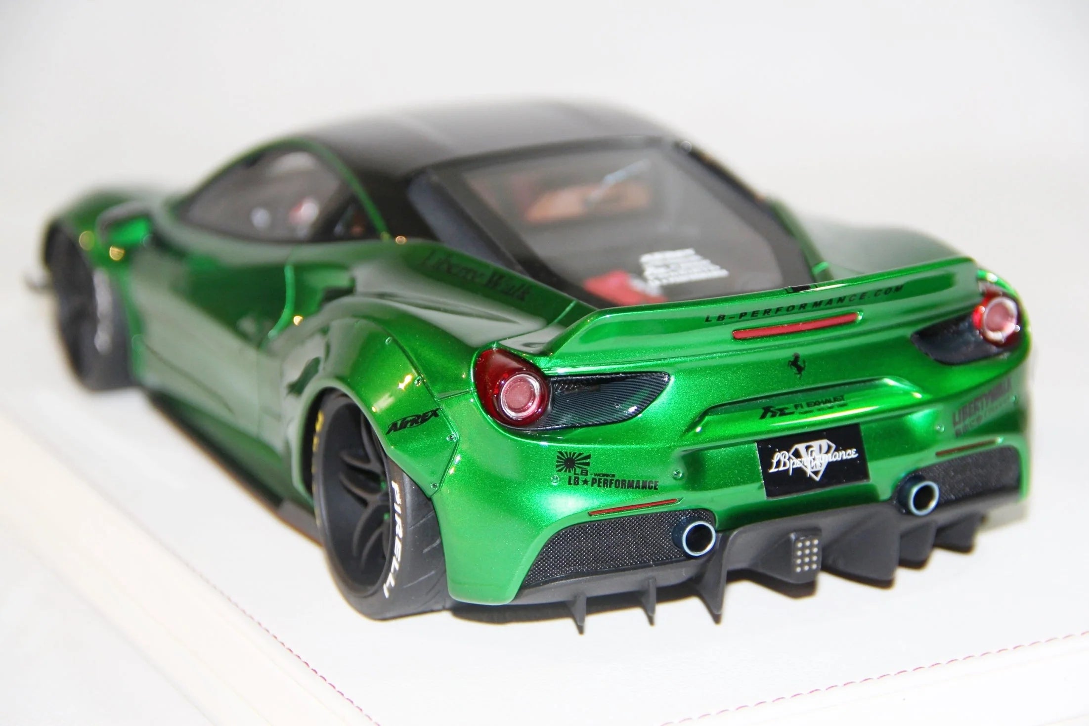 Ferrari 488 Liberty Walk LB Performance, Chrome Green - Limited 20 pcs by LB Work
