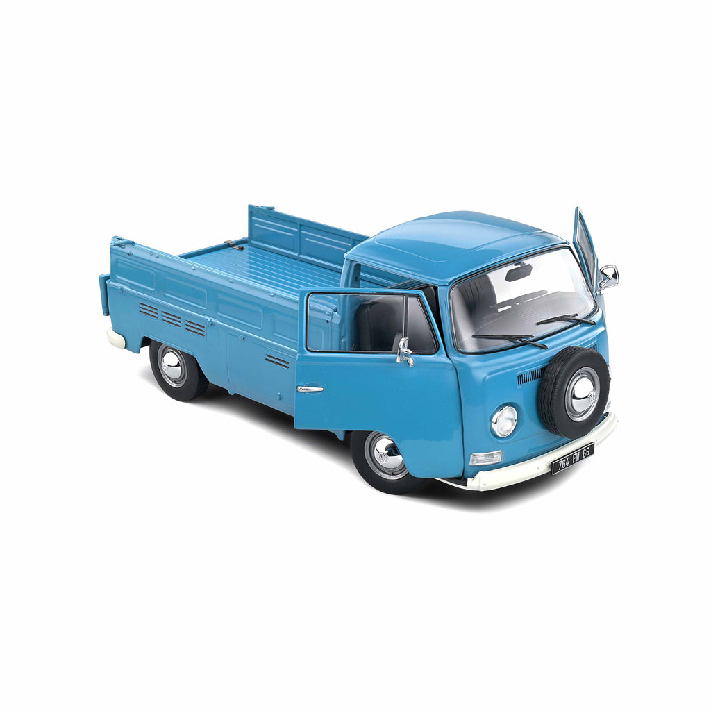 VW T2 Pick Up Bleu Essence 1968 1:18