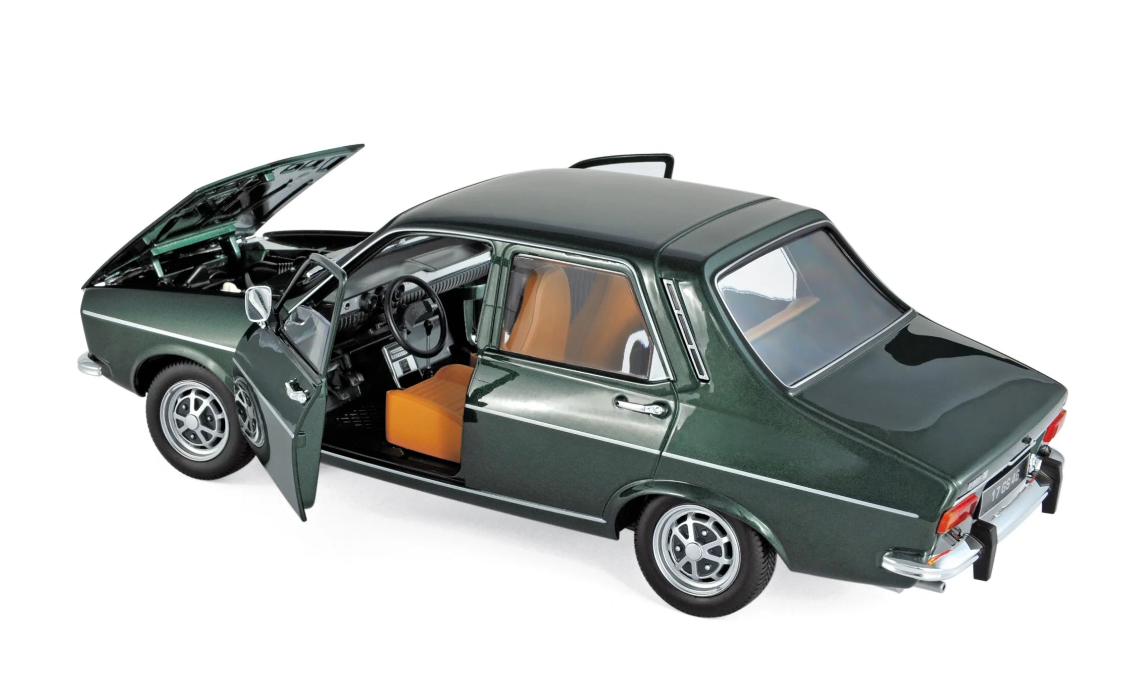 Renault 12 TS 1973 Dunkelgrün Metallic 1:18 - 100 Stk.