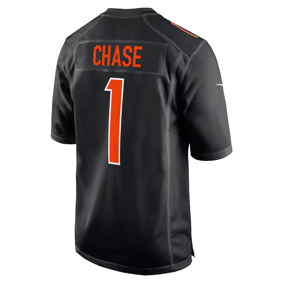 C.Bengals #1 Ja'Marr Chase Player Black Game Fashion Football Jerseys