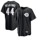 C.Reds #44 Elly De La Cruz Player Black Alternate Replica Baseball Jerseys