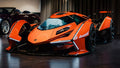 MR Lamborghini V12 Vision Gran Turismo Arancio Egon Orange - Limited Edition