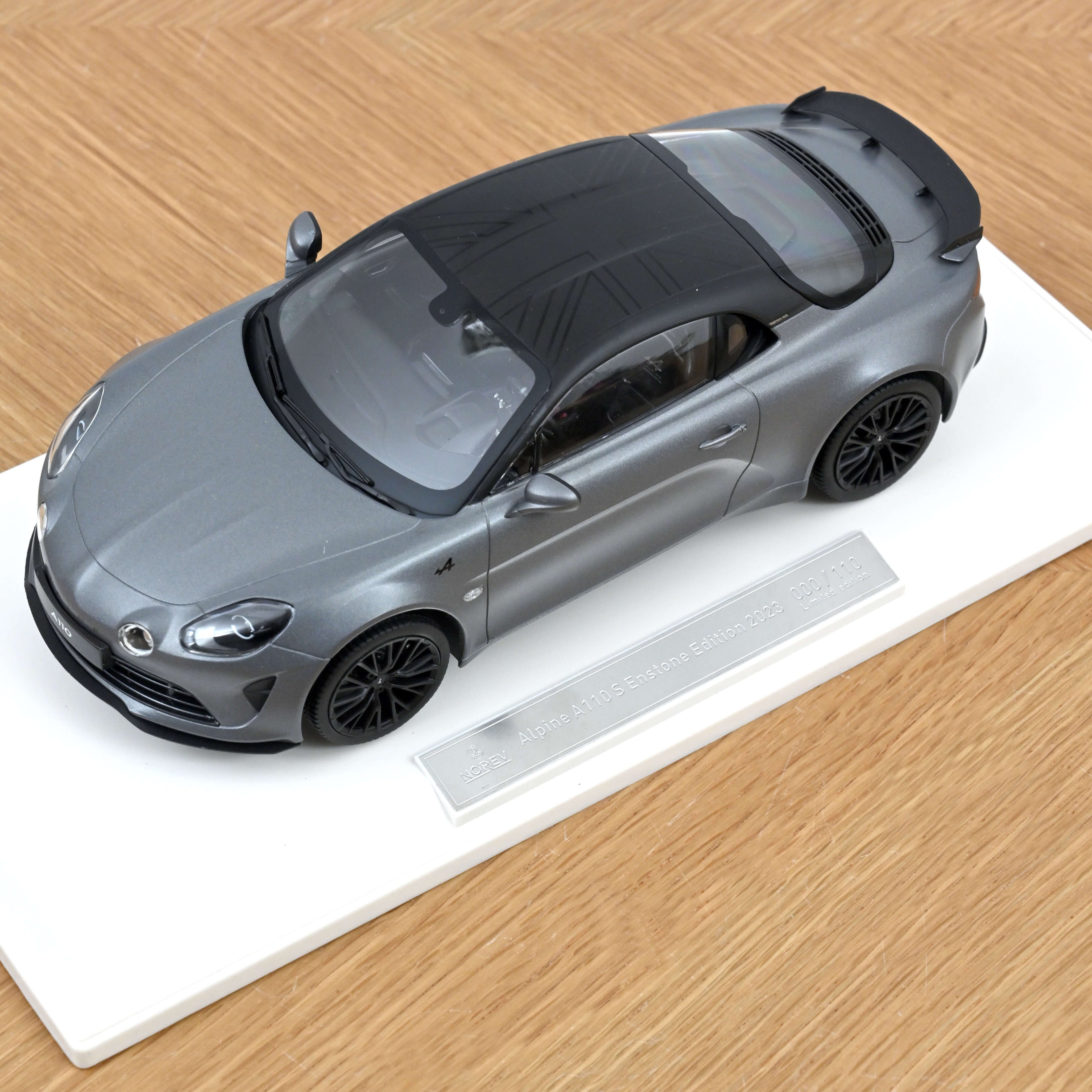Alpine A110 S Enstone Edition 2023 Matt Thunder Grey 1:18 - 110pcs