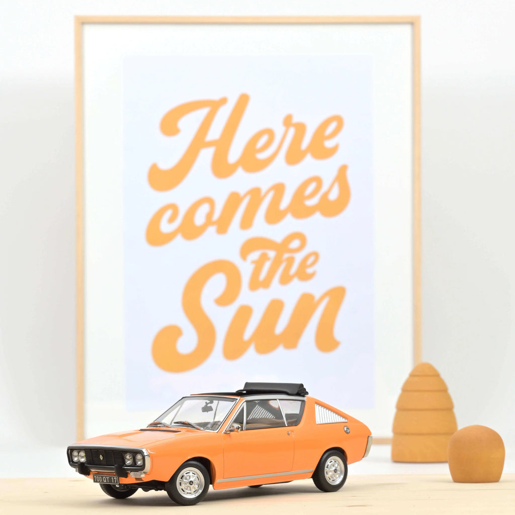 Renault 17 TS Découvrable 1974 Orange 1:18 - 300pcs