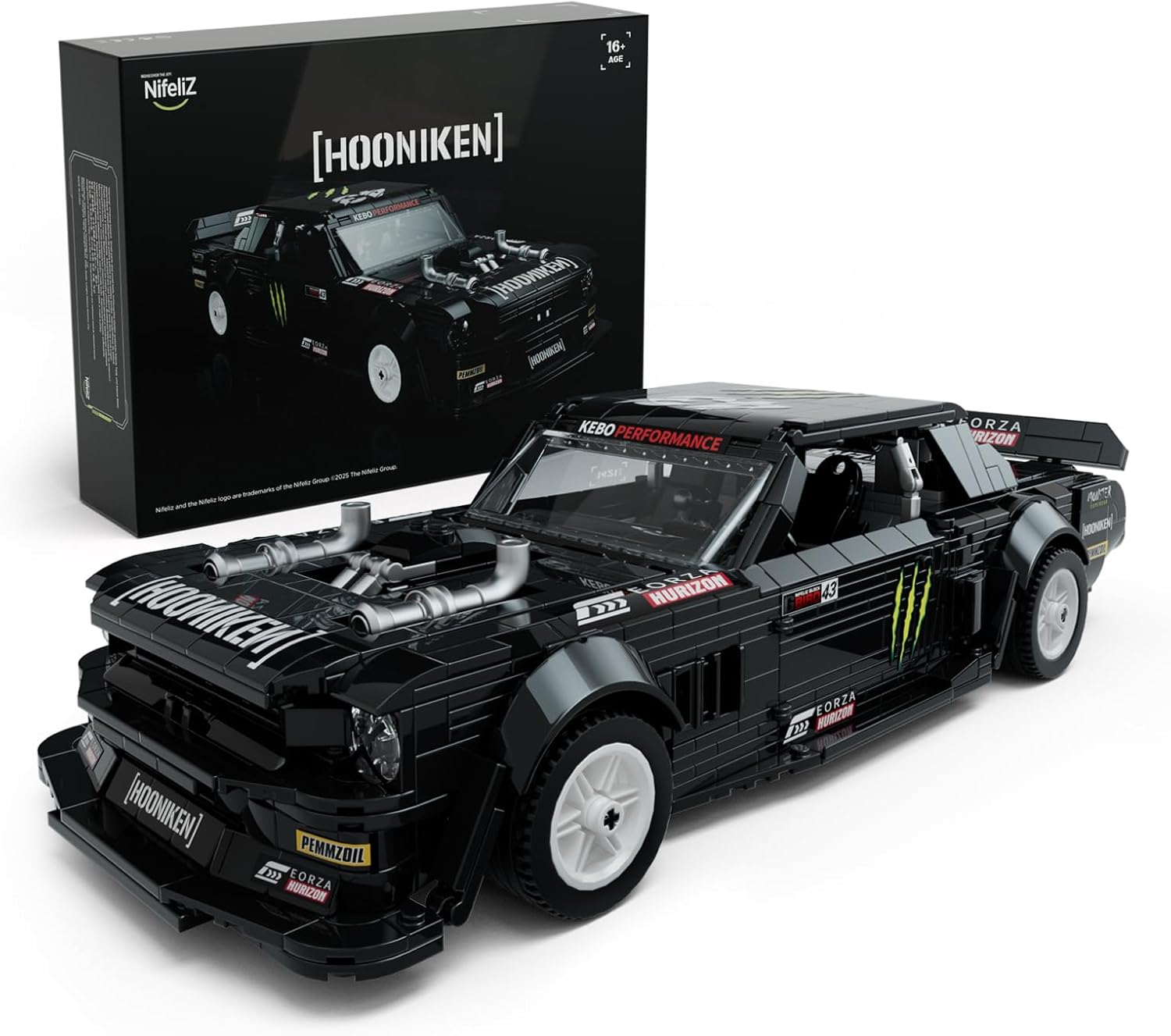 Nifeliz Mini HOONIKEN Muscle Car (1605 PCS, NF10272A)