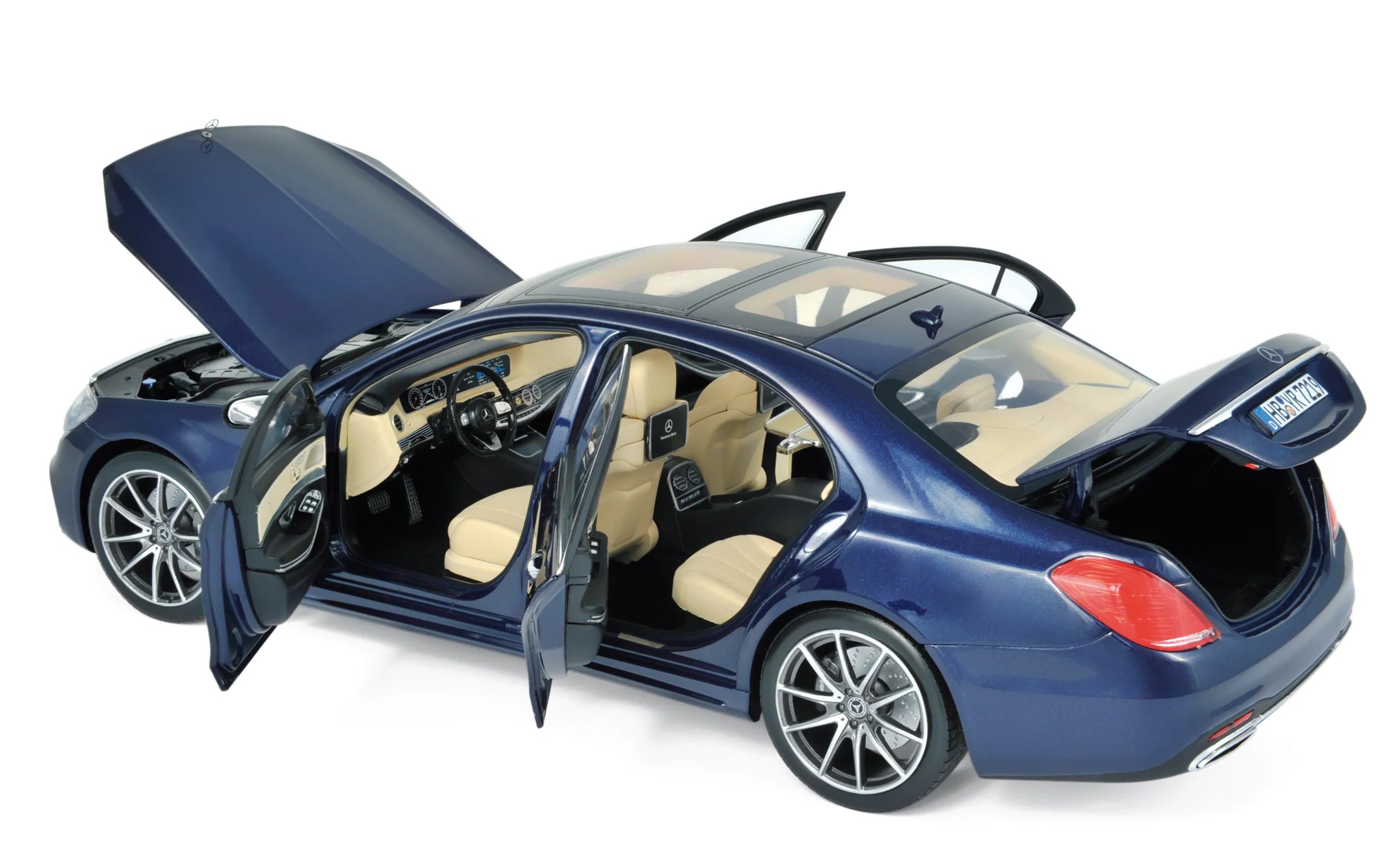Mercedes-Benz S-Class AMG-Line 2018 Dark Blue metallic 1:18
