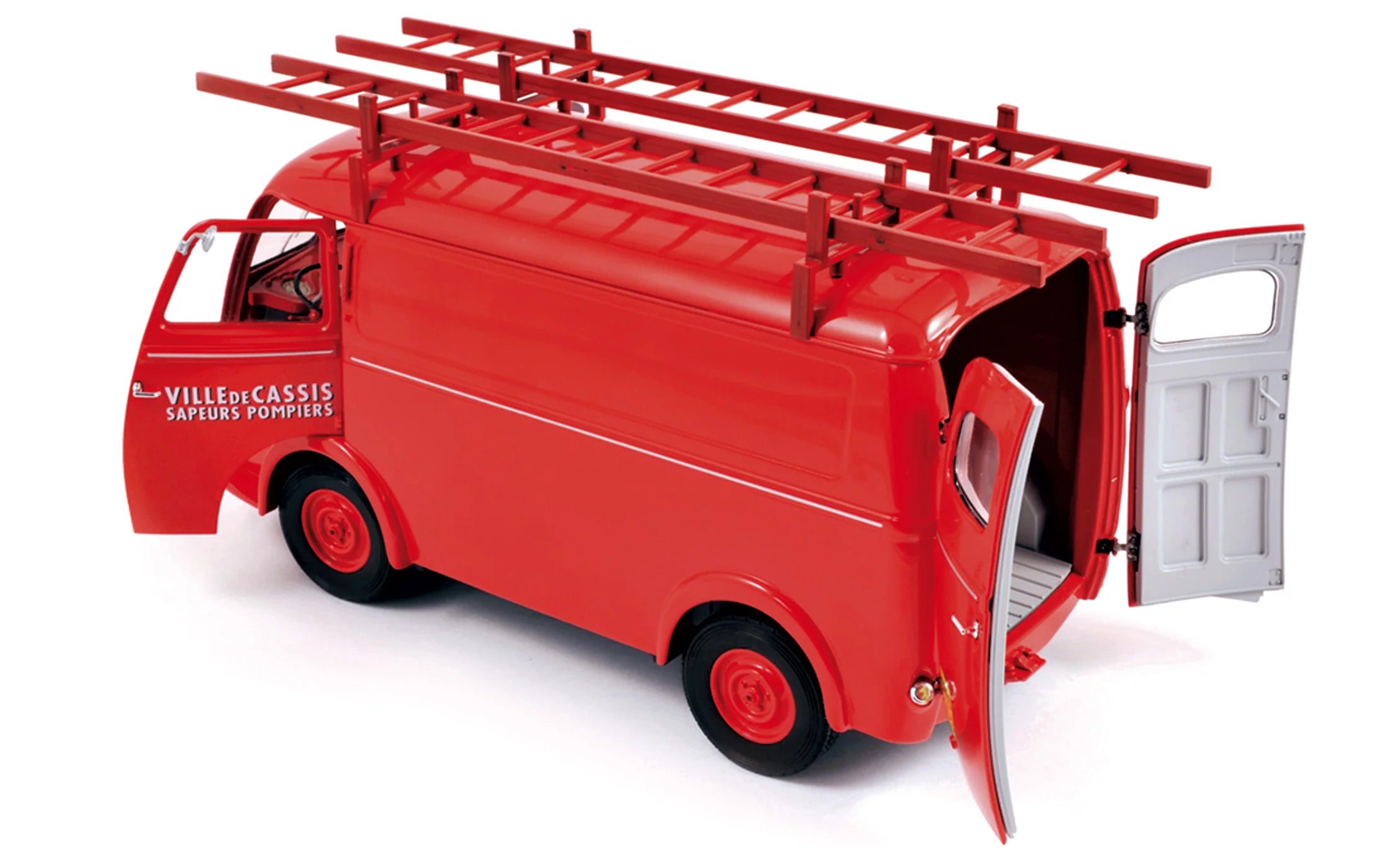 Peugeot D4A 1955 with ladders Pompiers 1:18
