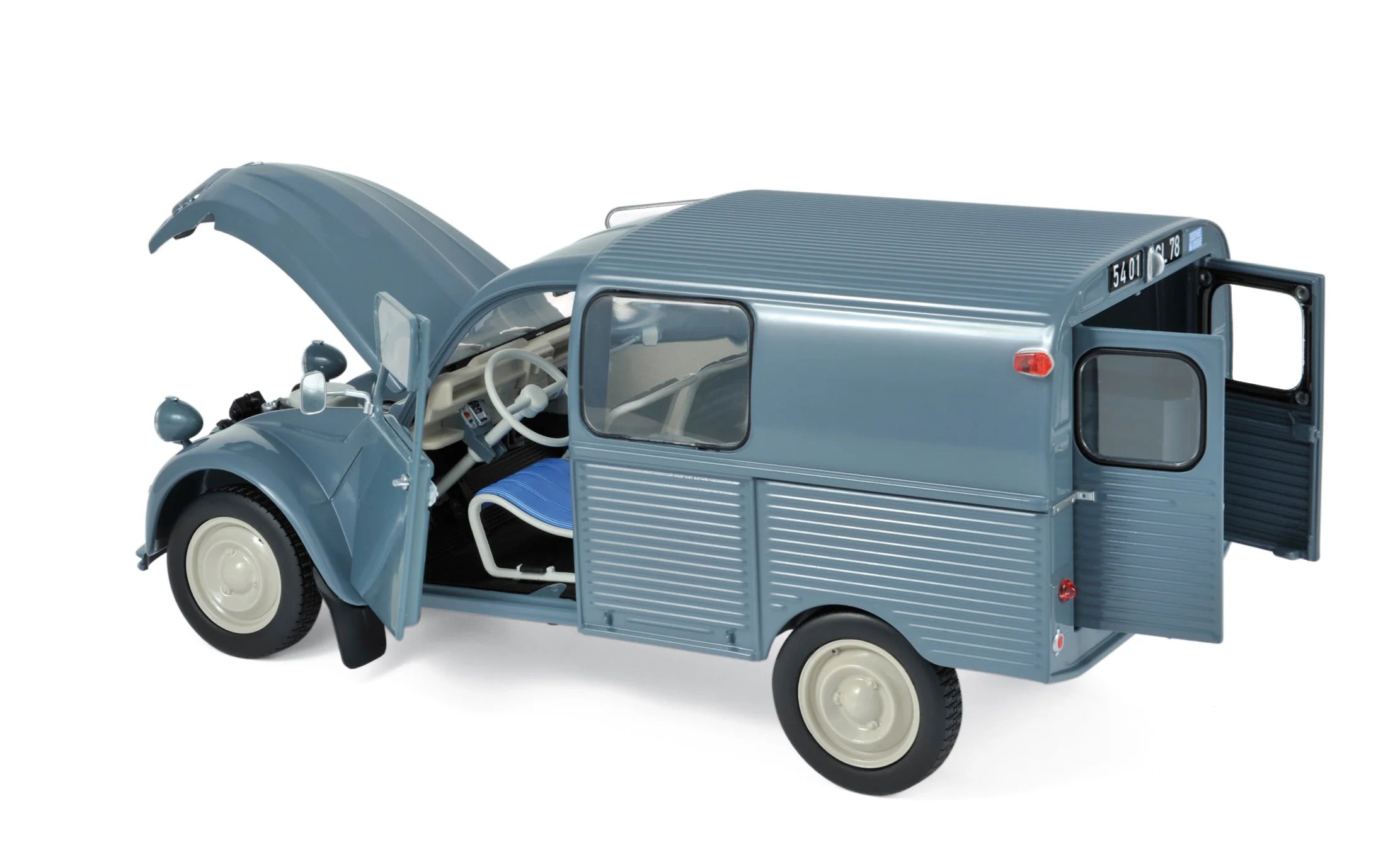 Citroën 2CV Fourgonnette AK350 1966 Névé Blue 1:18