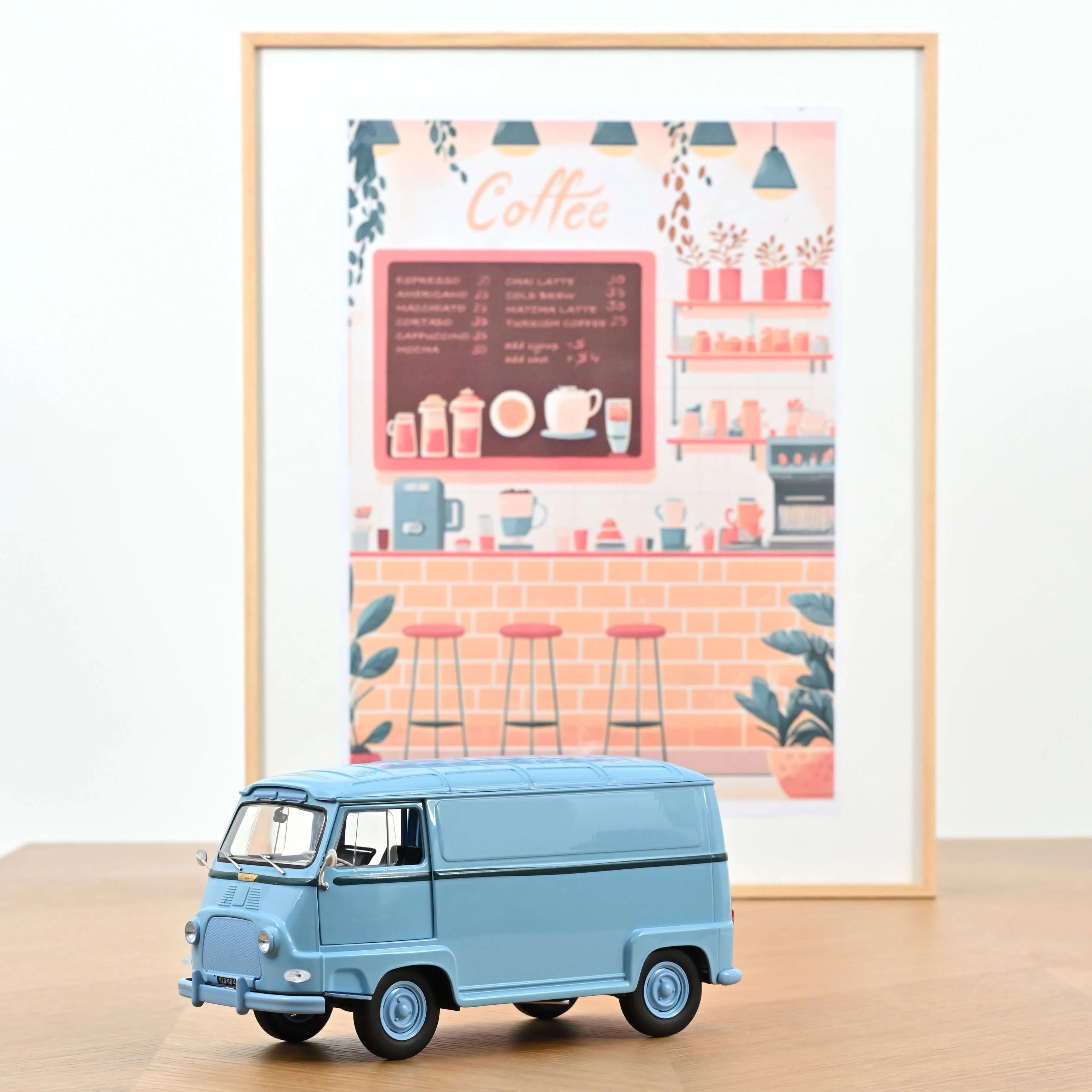 Renault Estafette 1959 Light Blue 1:18 - 200pcs