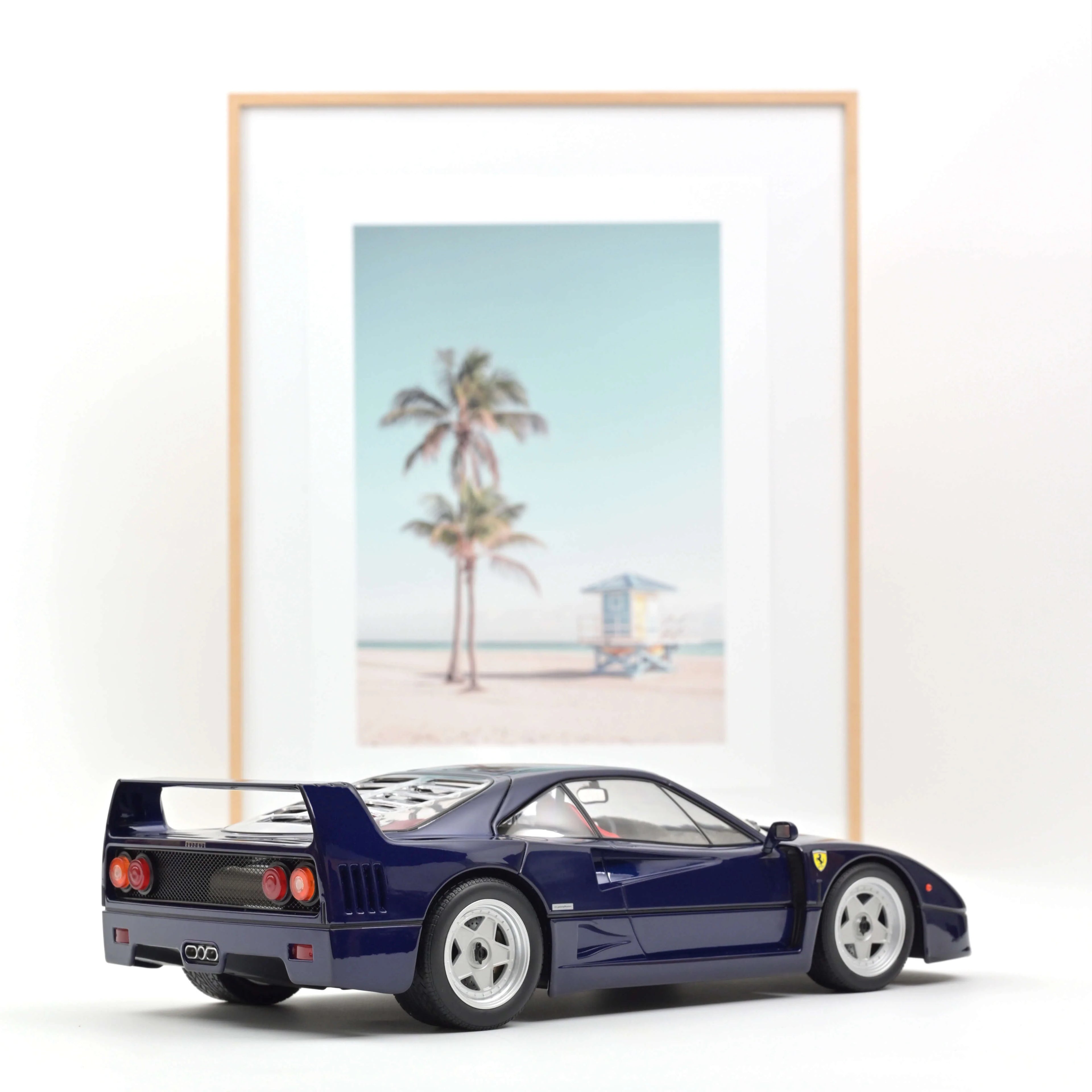 Ferrari F40 1987 Blue metallic 1:12