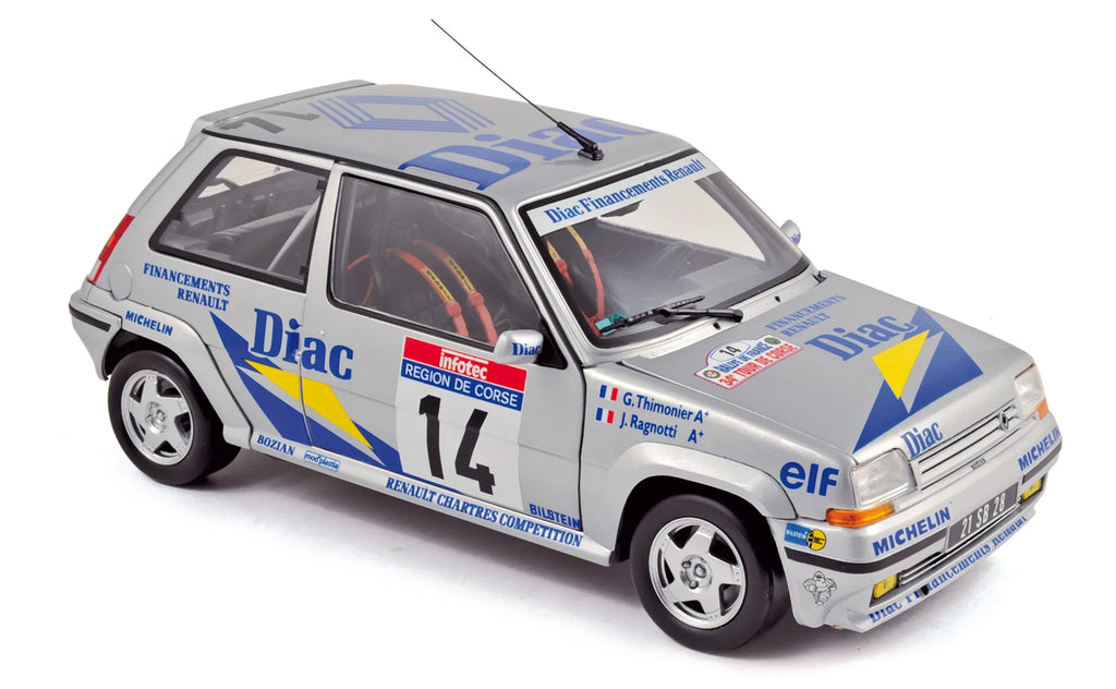 Renault Supercinq GT Turbo 1990 Rallye Corse 14 Ragnotti 1:18