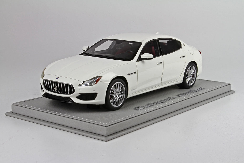BBR Clearance Maserati Quattroporte MY17 Gran Sport, White Limited 50 pcs with Display Case