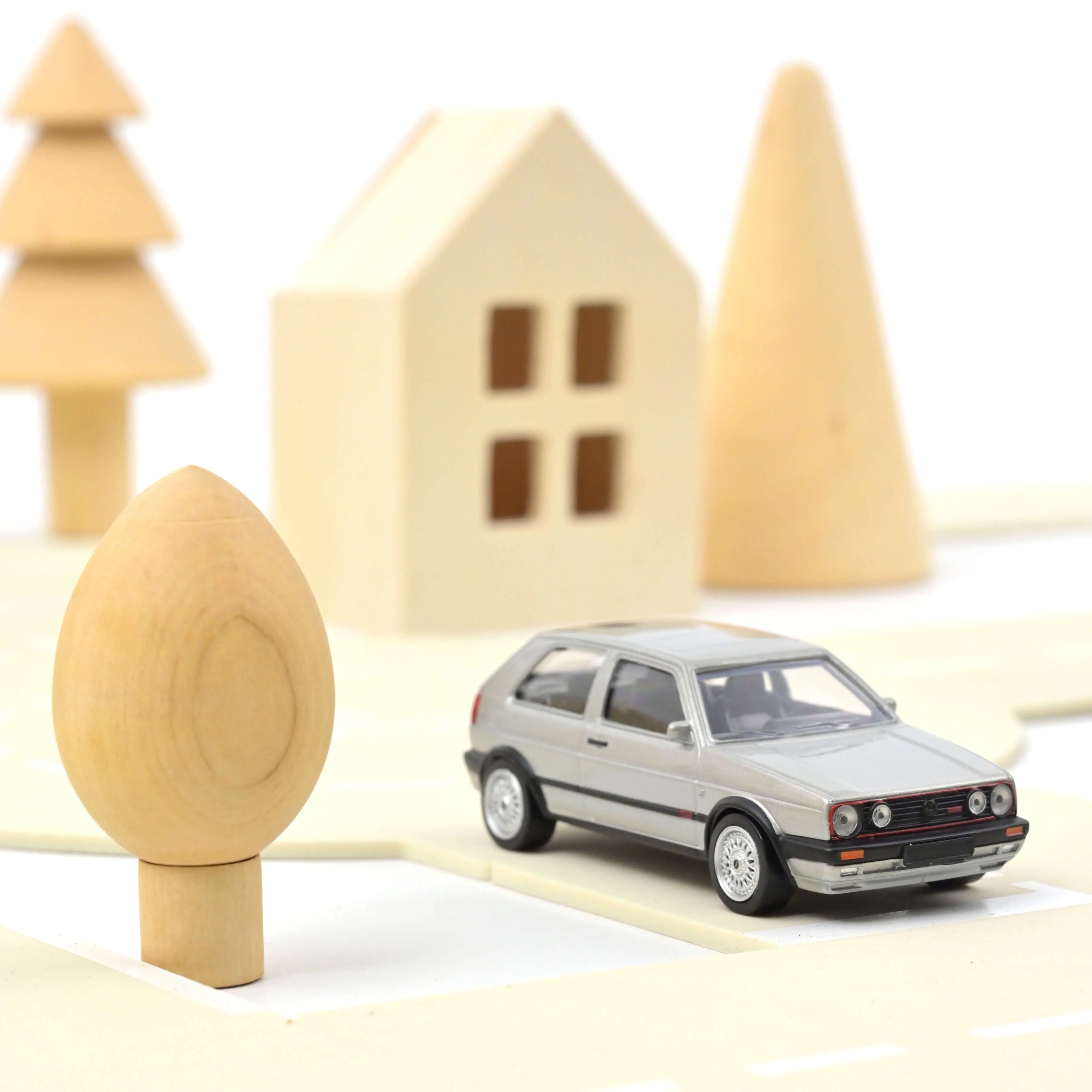 VW Golf GTI G60 1990 Silver Jet-car 1:43