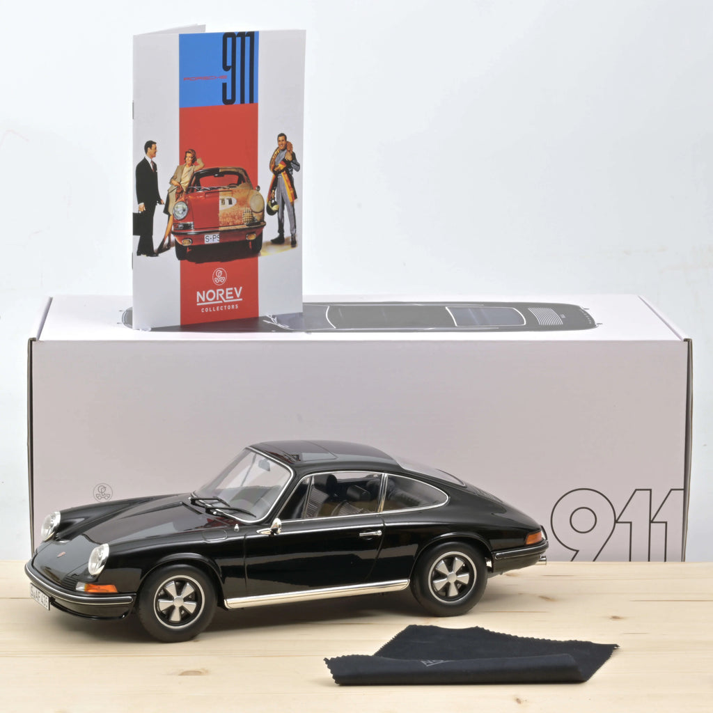 Porsche 911 S 1972 Noir 1:12