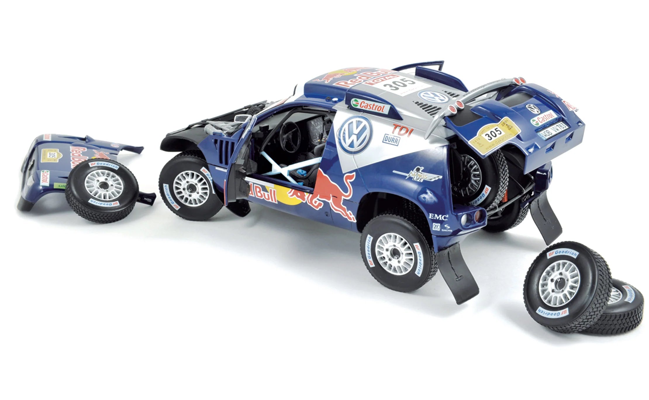 VW Race Touareg 2009 Dakar 2009 305 De Villiers/Von Zitzewitz 1:18