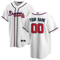 Custom A.Braves White Replica Game Baseball Jerseys
