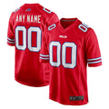 Custom B.Bills Red Home Game Football Jerseys