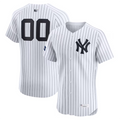 Custom NY.Yankees White Home Elite Baseball Jerseys