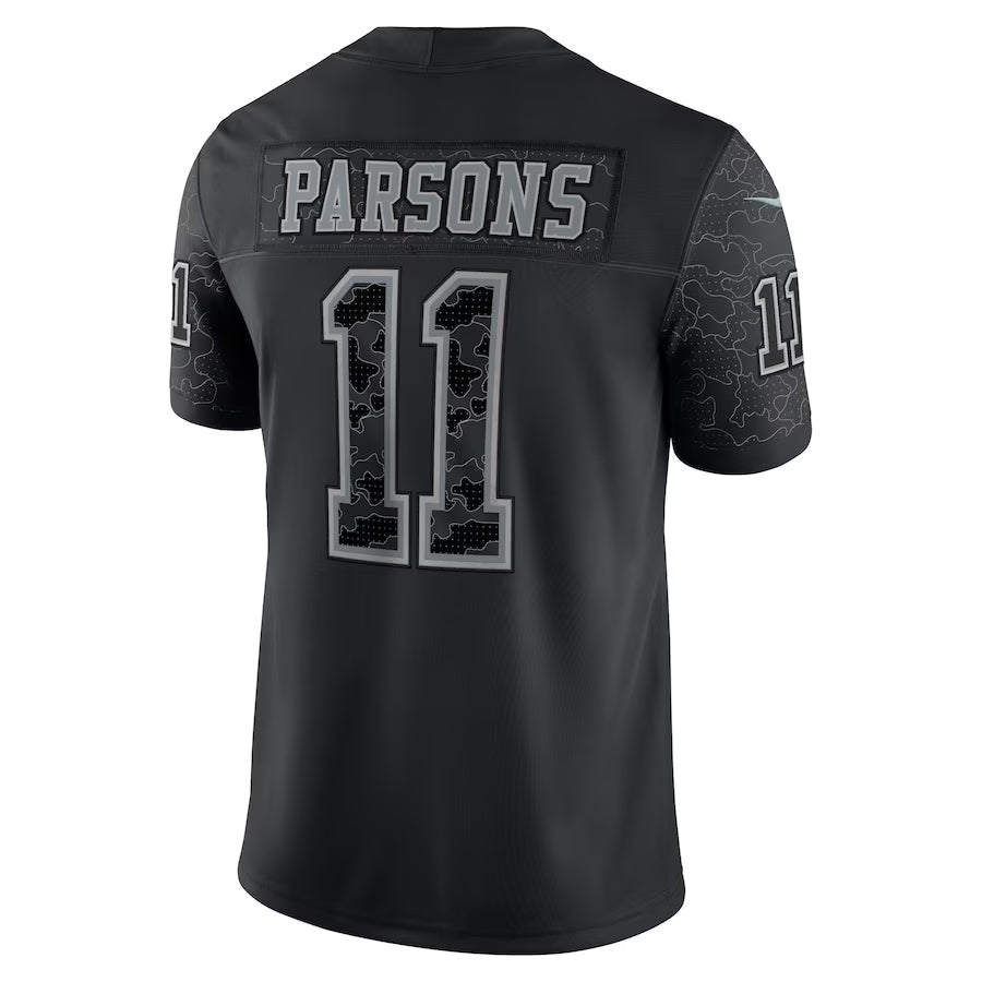 D.Cowboys #11 Micah Parsons Player Black RFLCTV Limited Football Jerseys