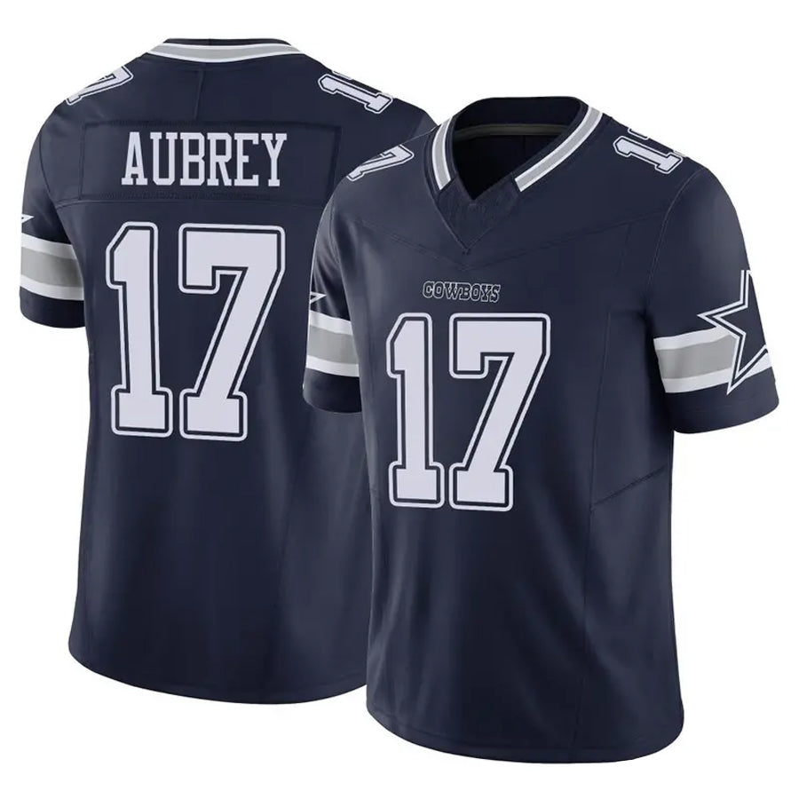 D.Cowboys #17 Brandon Aubrey Player Navy Vapor F.U.S.E. Limited Football Jerseys