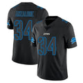 D.Lions #34 Alex Anzalone Player Limited Black Impact Football Jerseys