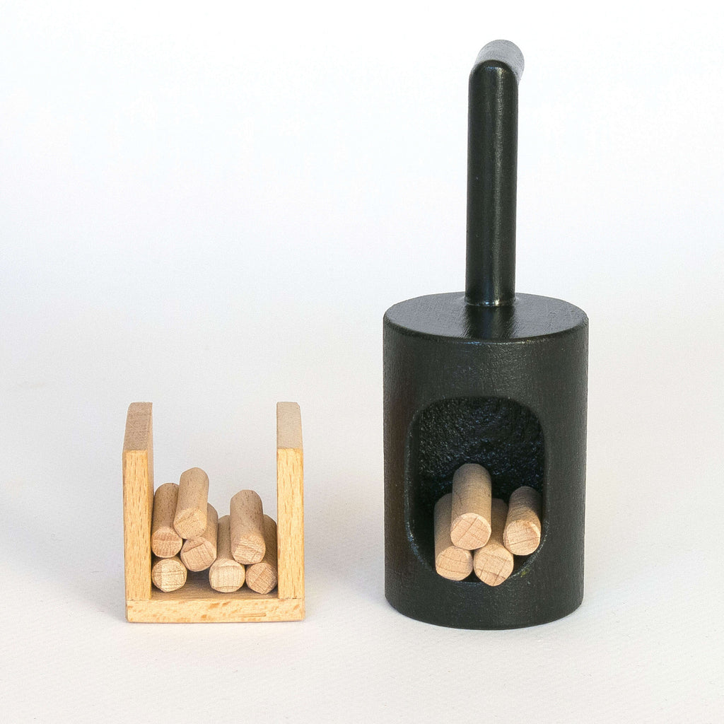 The wood stove