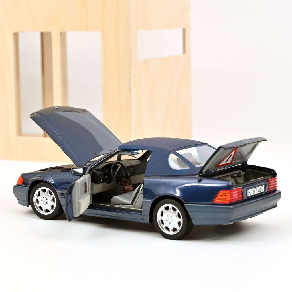 Mercedes-Benz 500 SL 1989 Blue metallic 1:18