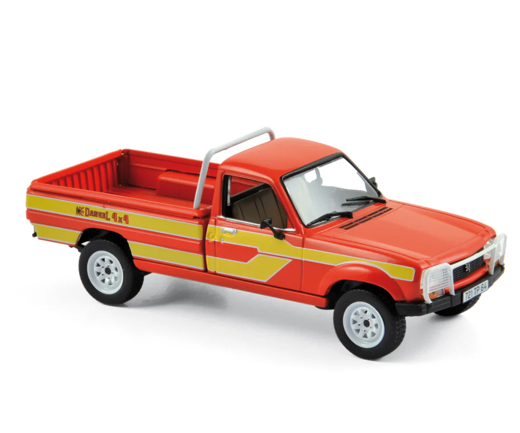 Peugeot 504 Pick Up 4x4 Dangel 1985 Red/Yellow 1:43