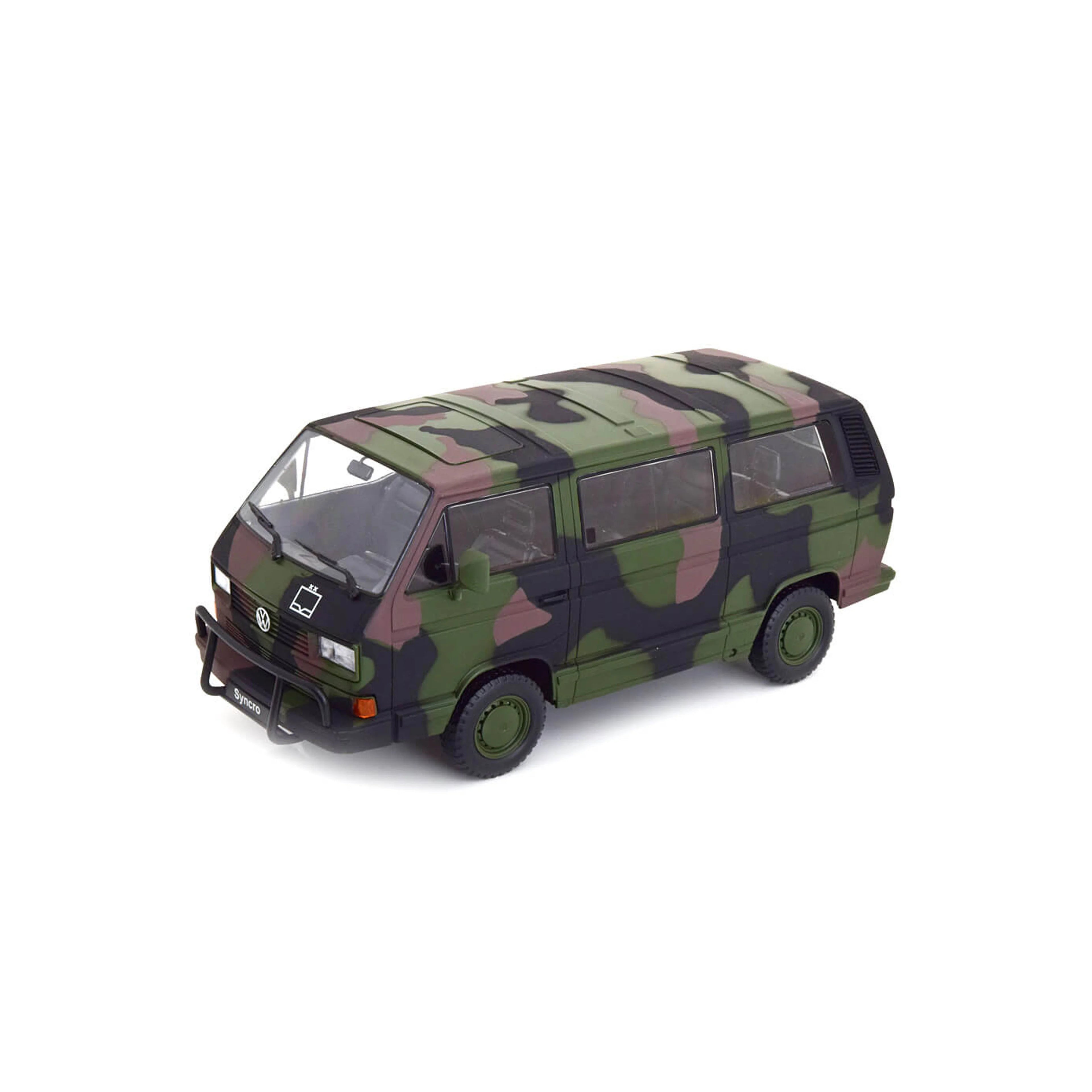 VW Bus T3 Multivan Magnum 1987 Army Camouflage 1:18