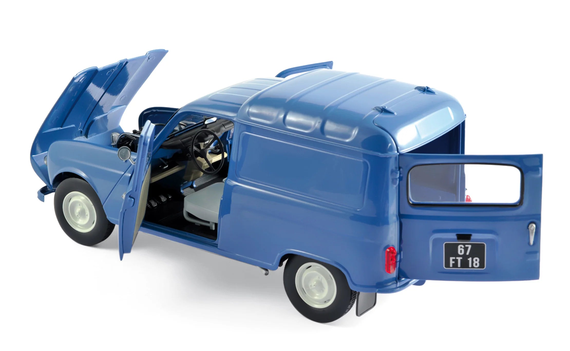 Renault 4 Fourgonnette 1965 Blue 1:18